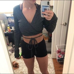 long sleeve tie shirt